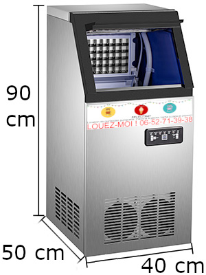 Machine à glaçons 50 kg en location à Bayonne