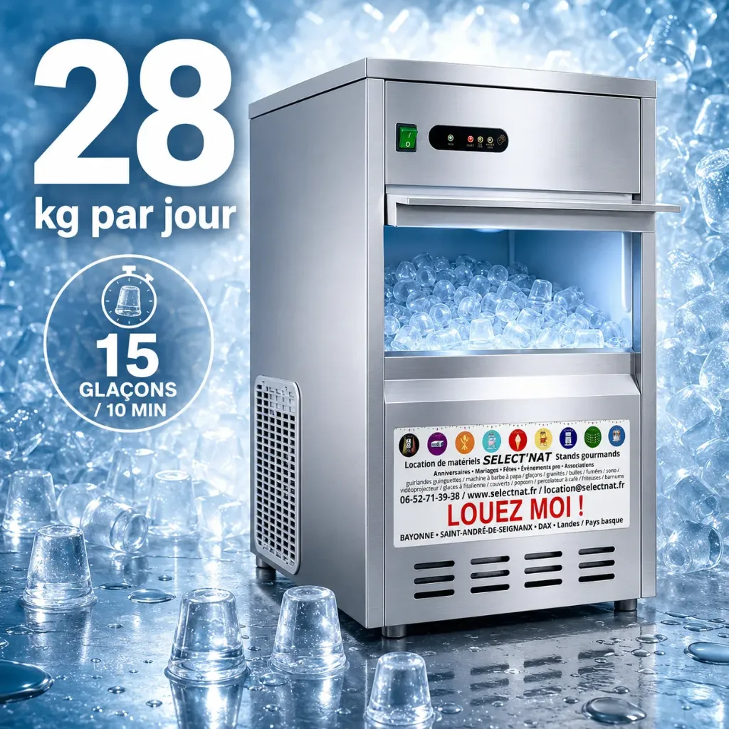 [MAG-28] Machine à glaçons 28KG/J